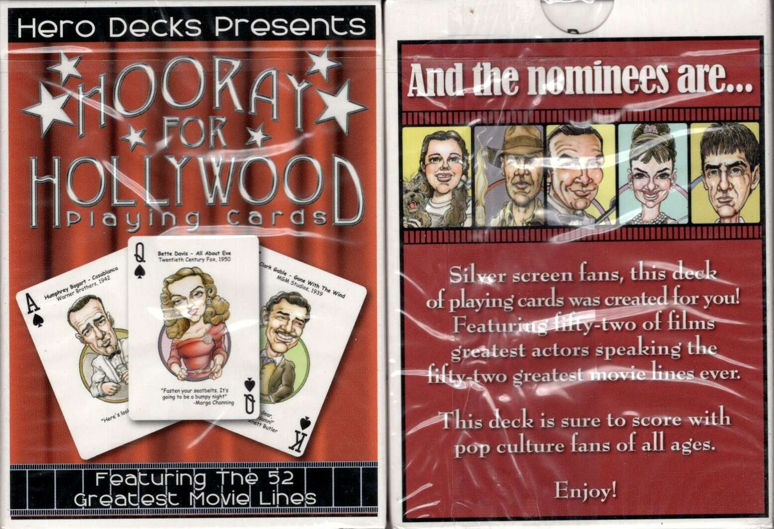 Hooray for Hollywood Playing Cards