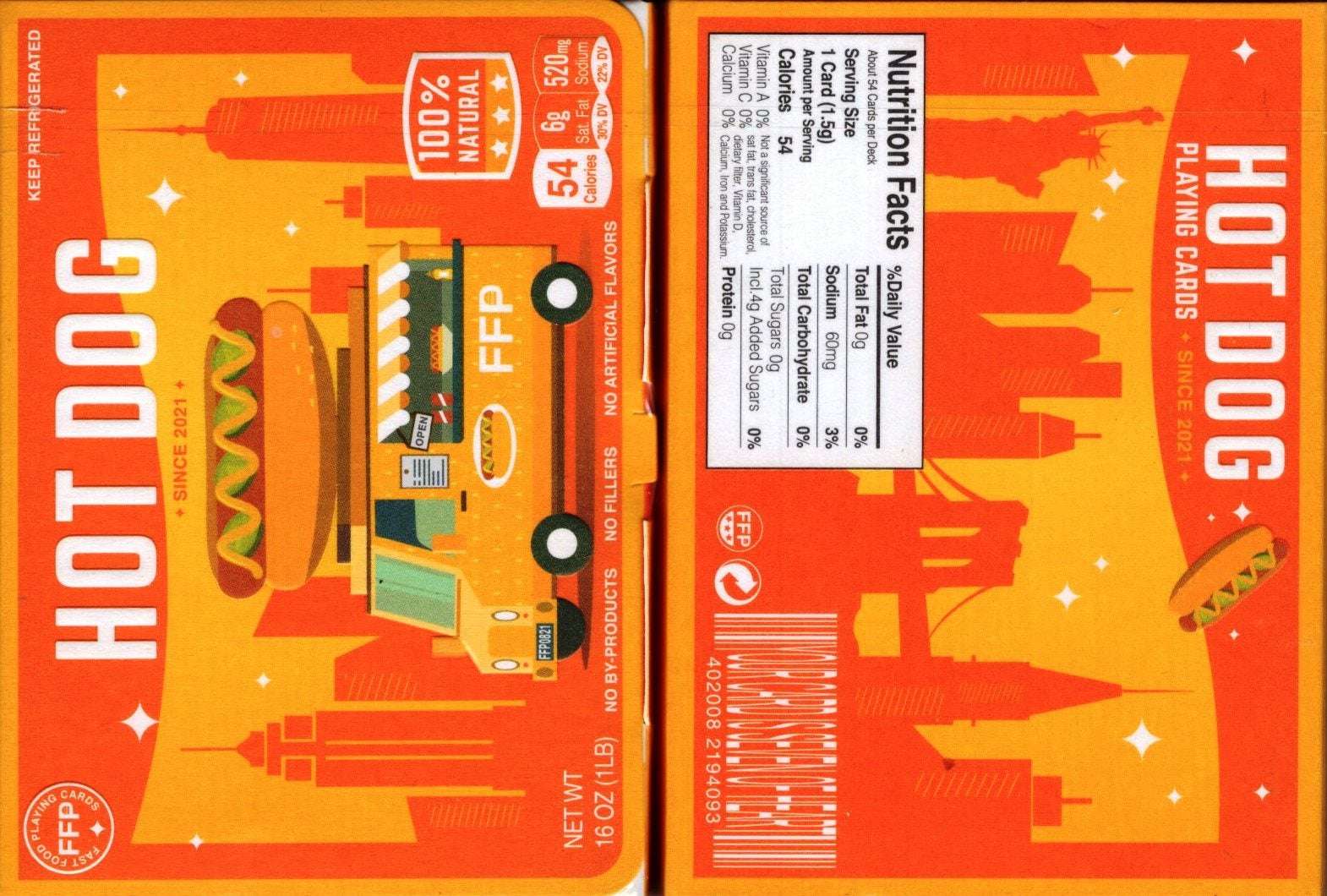 Hot Dog Marked Playing Cards TPCC