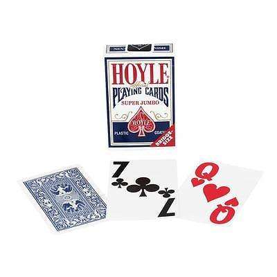 Hoyle Super Jumbo Index Red & Blue 2 Deck Set Playing Cards Bridge Size - Image 2