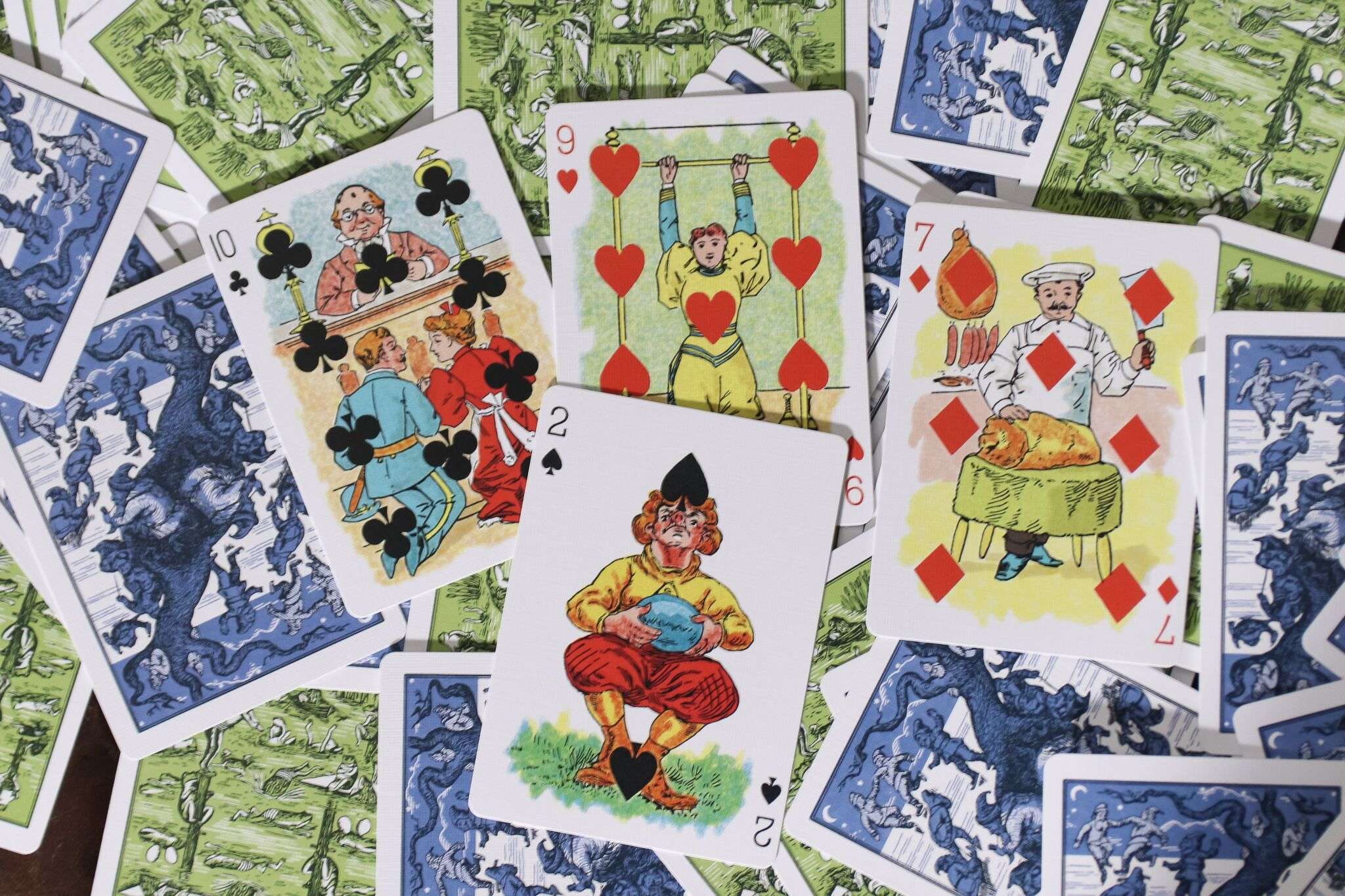 Hustling Joe Reproduction Gilded Playing Cards USPCC - Image 8