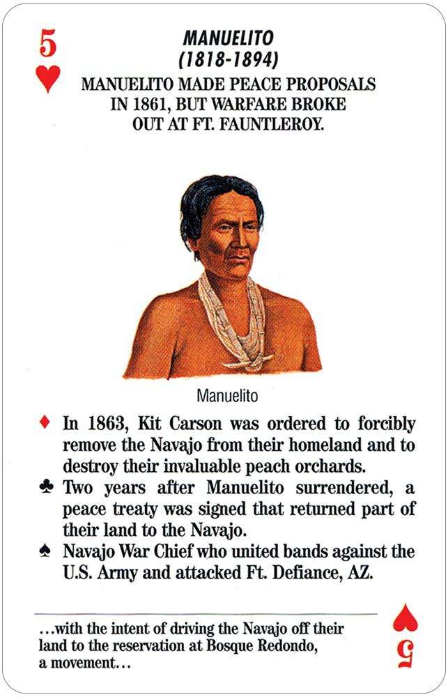 Indian Chiefs of the Old West Playing Cards USGS - Image 3