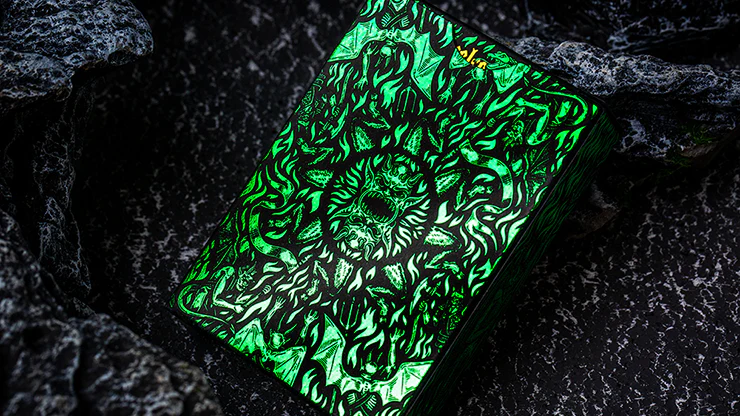 Inferno Emerald Blaze Playing Cards TPCC - Image 3