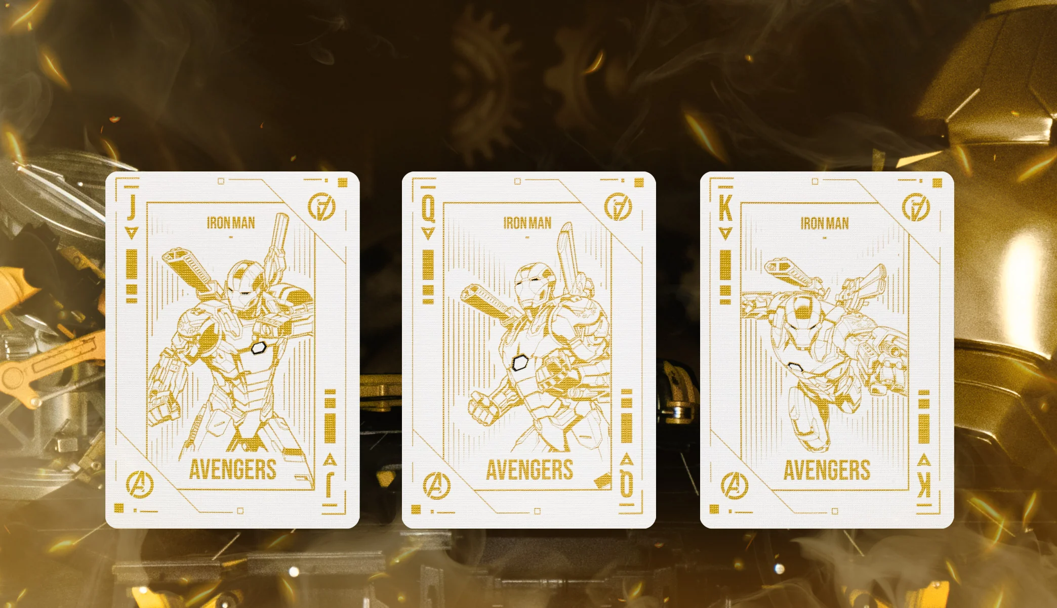 Iron Man Mark 21 Gold Playing Cards - Image 5