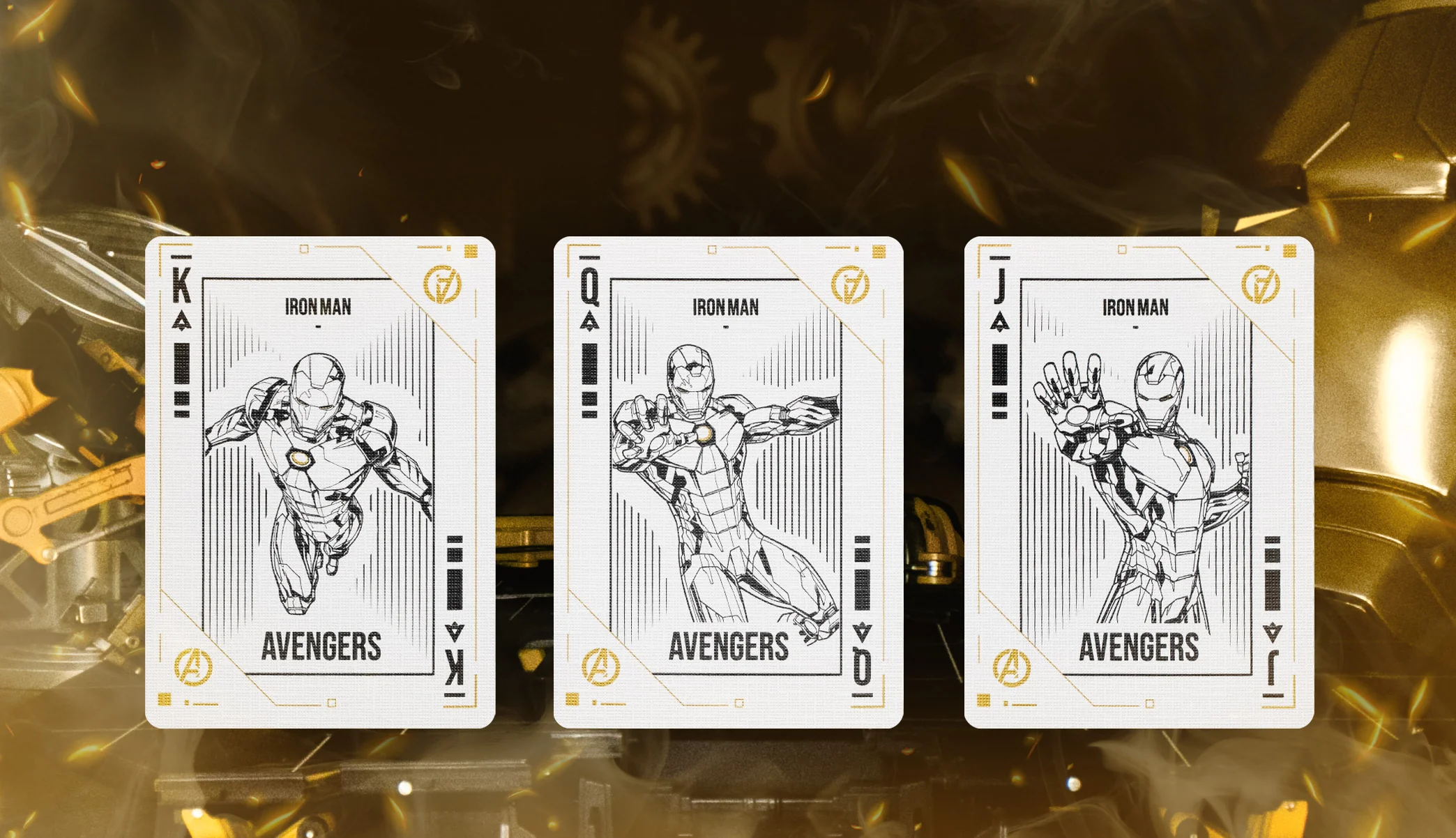 Iron Man Mark 21 Gold Playing Cards - Image 6