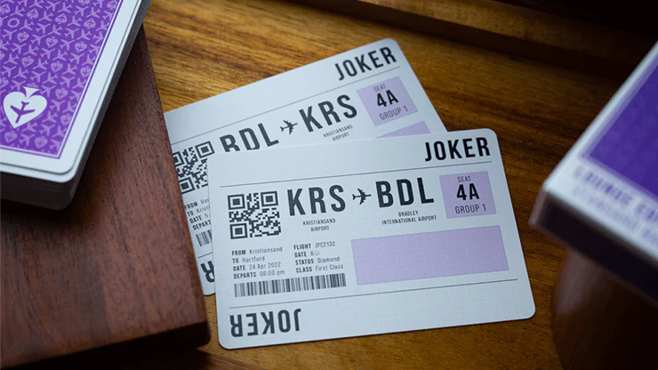 Jetsetter Lounge Purple Playing Cards EPCC - Image 2