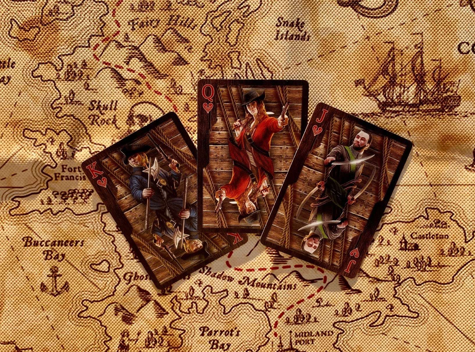 Jolly Roger Bicycle Playing Cards - Tales of Pirate Legends - Image 11