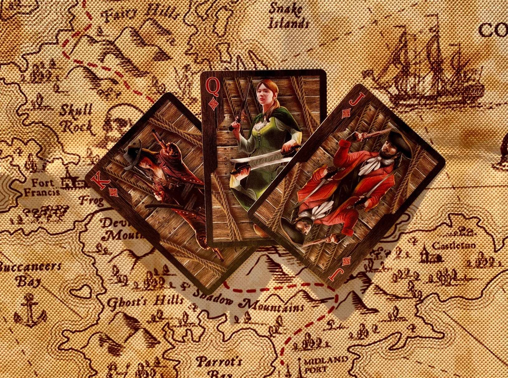 Jolly Roger Bicycle Playing Cards - Tales of Pirate Legends - Image 9