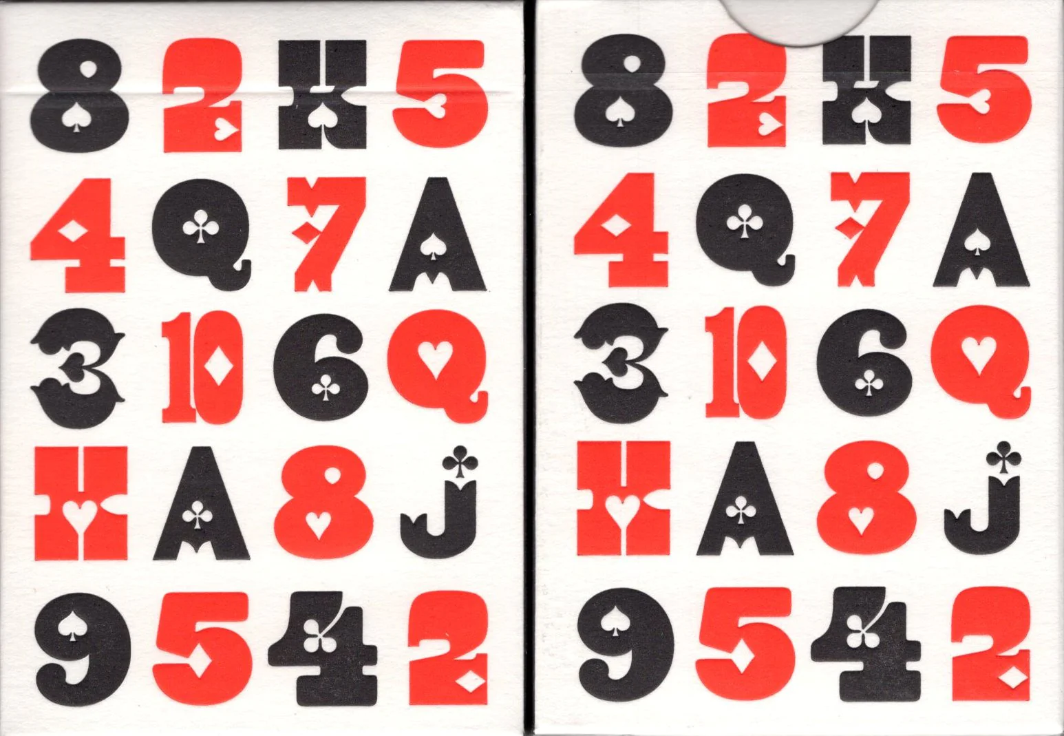 Just Type v2 Playing Cards USPCC
