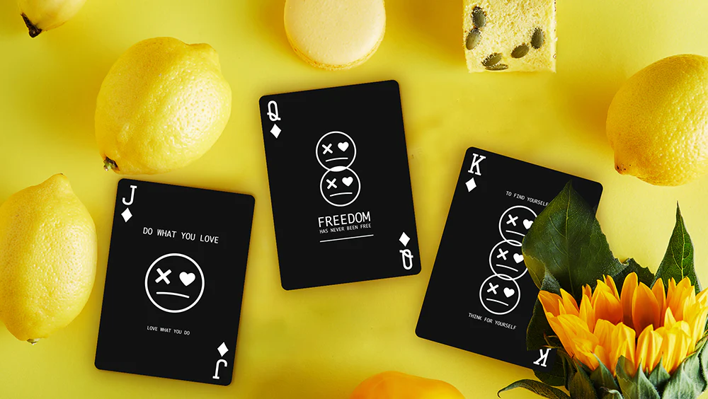 Keep Smiling Black v2 Playing Cards MPC - Image 5