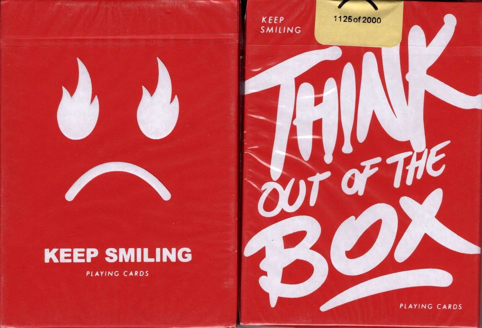 Keep Smiling Red v2 Playing Cards MPC