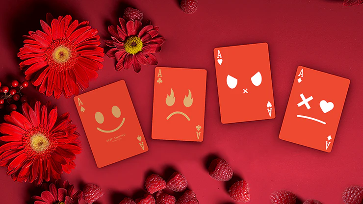 Keep Smiling Red v2 Playing Cards MPC - Image 2
