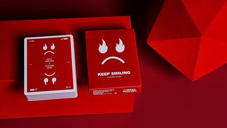 Keep Smiling Red v2 Playing Cards MPC - Image 5