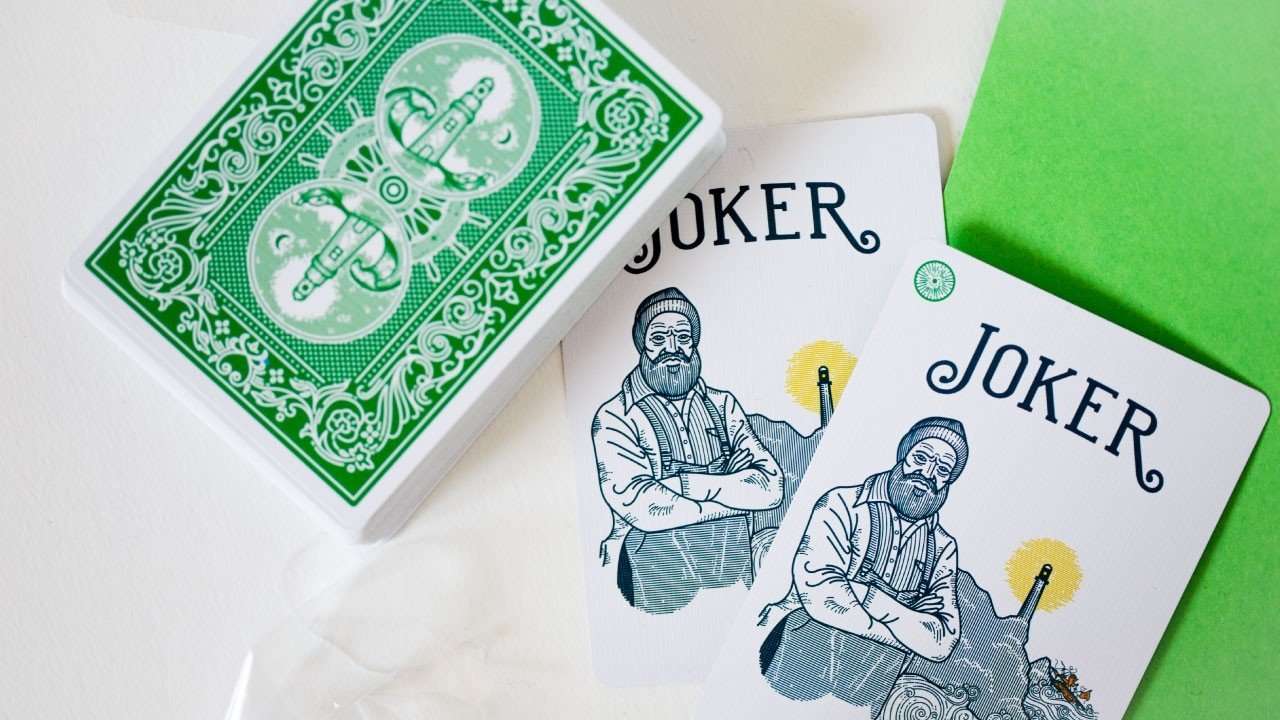 Keeper Sea Green Reloads (No Box) Playing Cards Cartamundi - Image 4