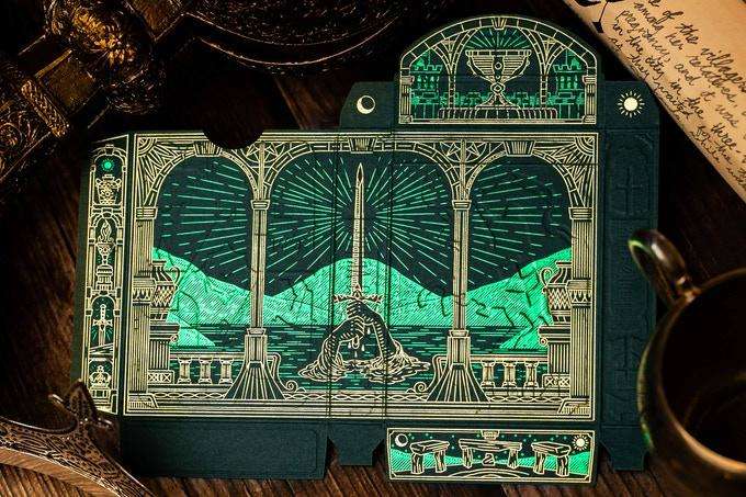 King Arthur Gilded Playing Cards 2 Deck Set - Image 10