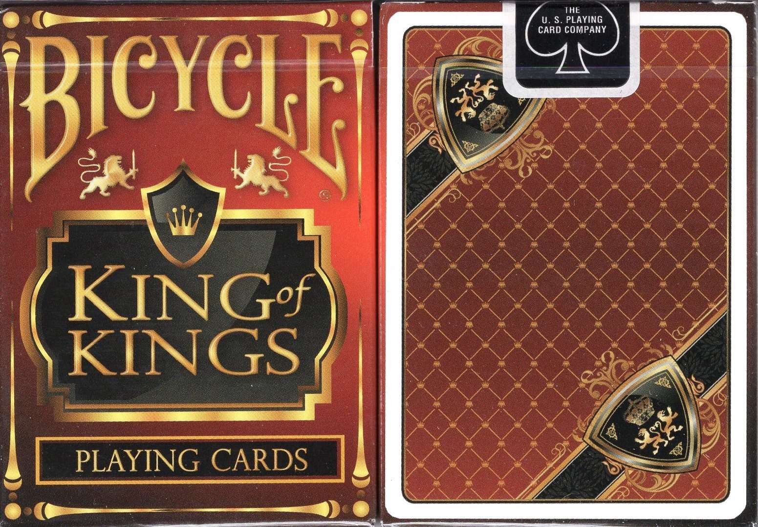 King of Kings Bicycle Playing Cards - Black & Red - Image 3