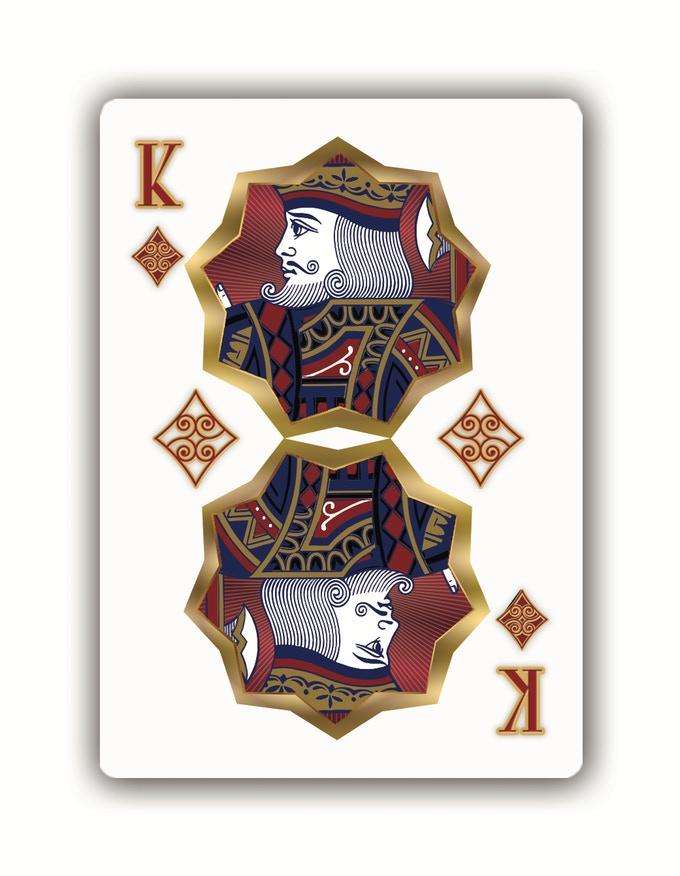 King of Kings Bicycle Playing Cards - Black & Red - Image 5
