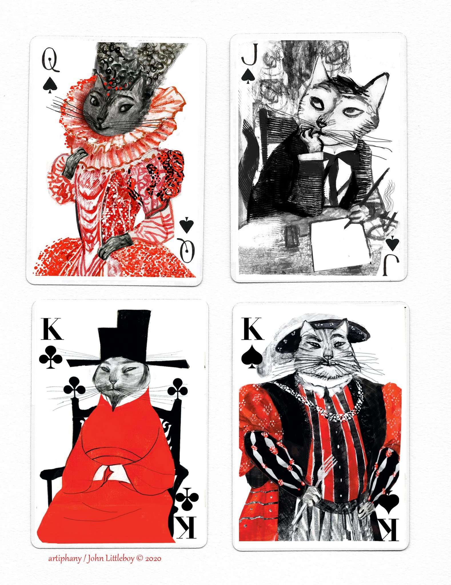 Kitten Club v2 Playing Cards USPCC - Image 3