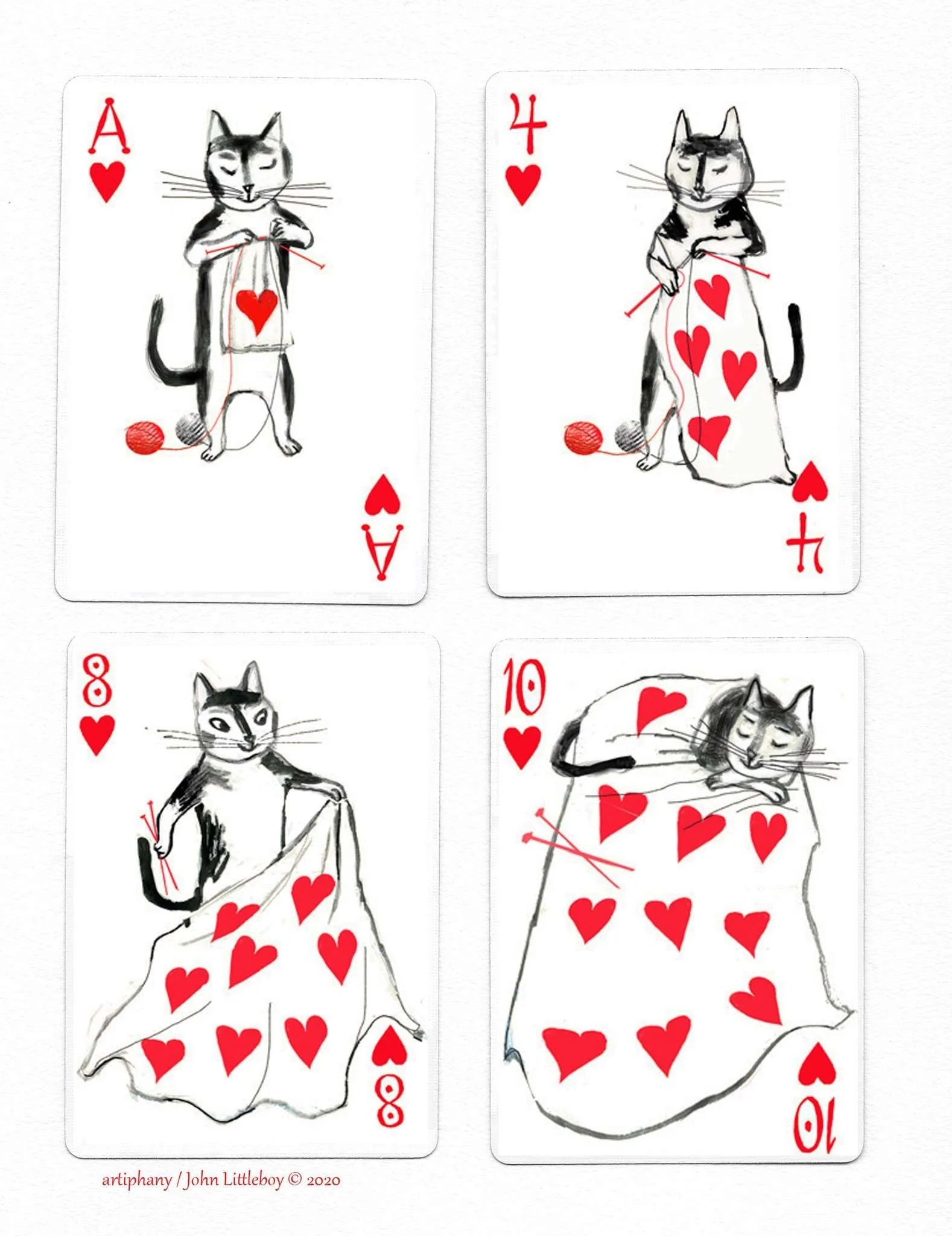 Kitten Club v2 Playing Cards USPCC - Image 5