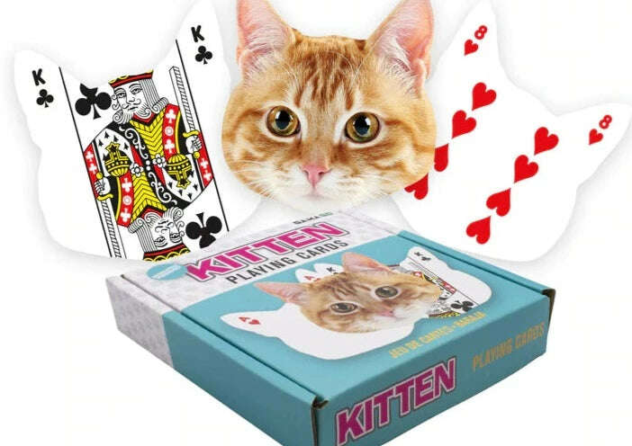 Kitten Shaped Playing Cards GAMAGO