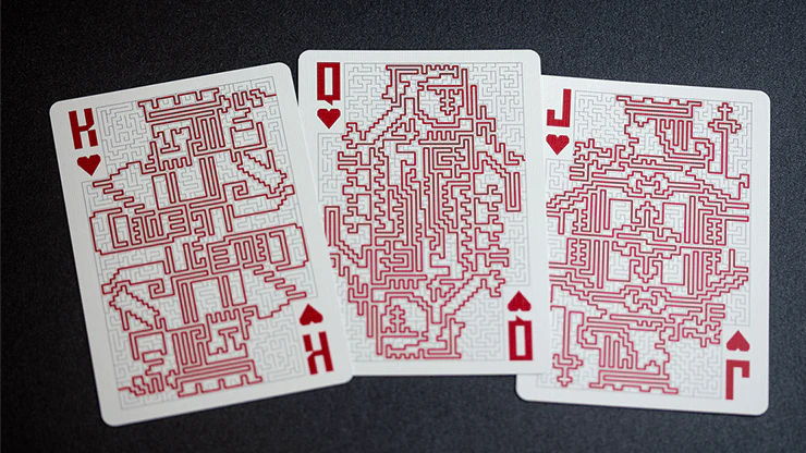 Labyrinth Red Playing Cards - Image 3