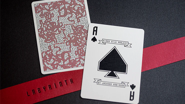 Labyrinth Red Playing Cards - Image 4