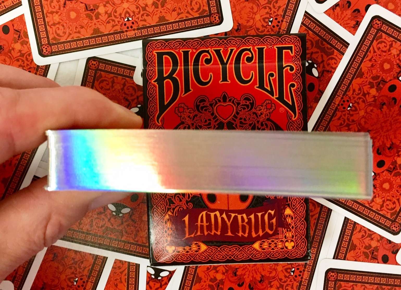 Ladybug Bicycle Gilded Playing Cards - Image 2