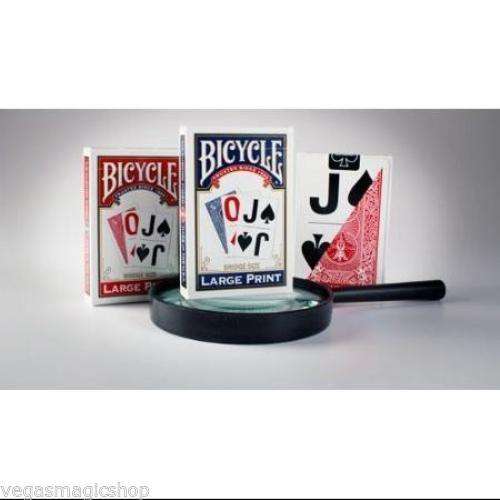 Large Print Rider Red & Blue 2 Deck Set Bicycle Playing Cards Bridge Size - Image 5