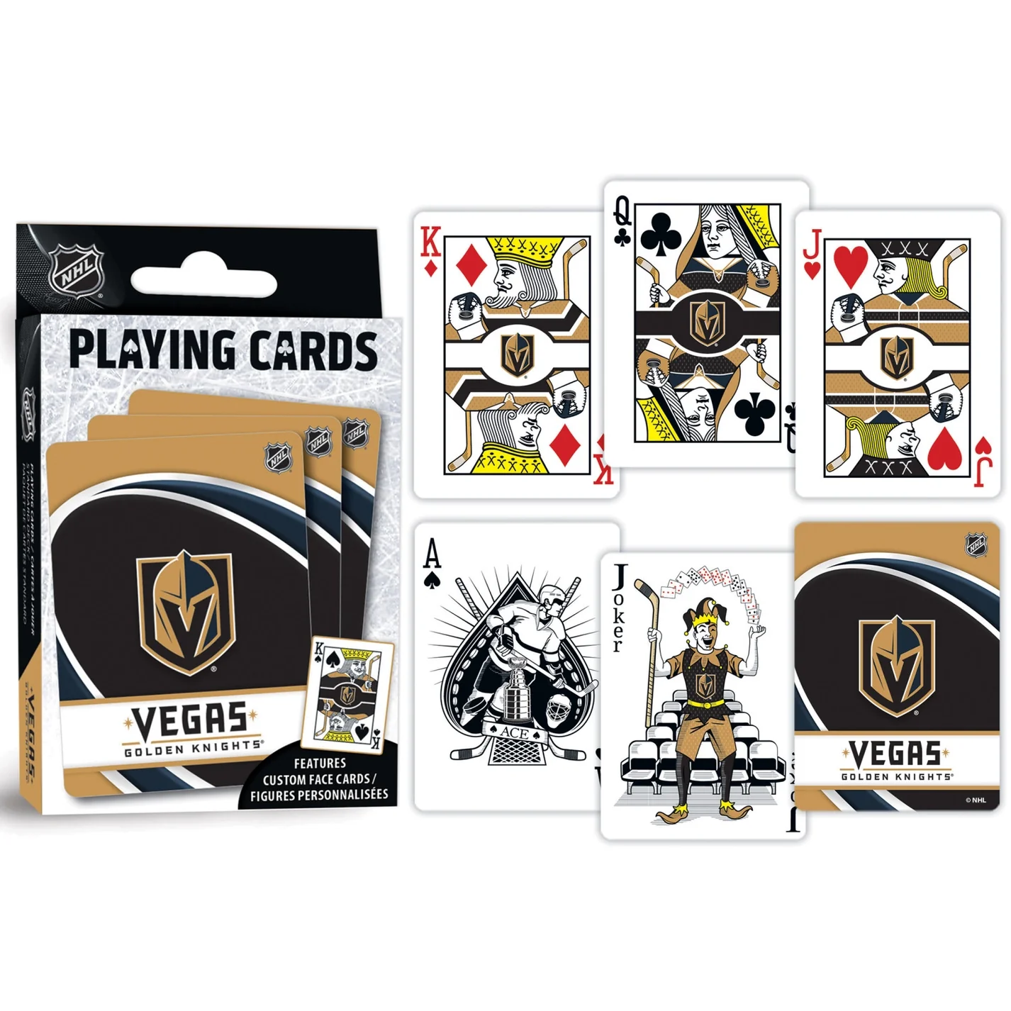 Las Vegas Golden Knights Playing Cards by Masterpieces - Image 3