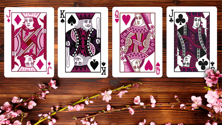Leaves Summer Pink Playing Cards WJPC - Image 4