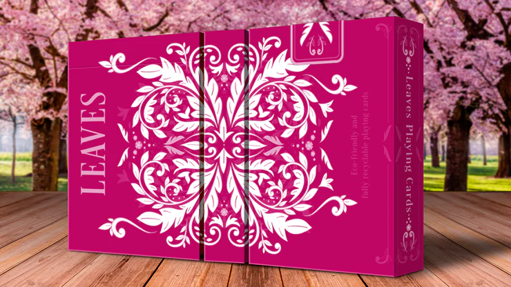 Leaves Summer Pink Playing Cards WJPC - Image 5
