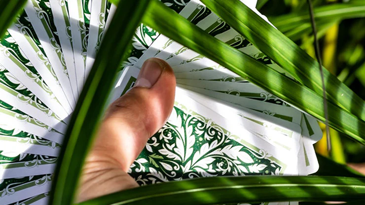 Leaves White Playing Cards USPCC - Image 2
