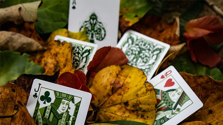 Leaves White Playing Cards USPCC - Image 5