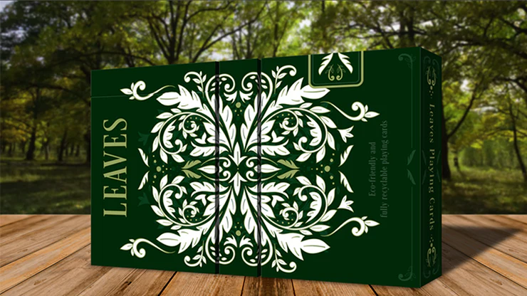 Leaves Wooden Collector's Box Set Playing Cards - Image 4