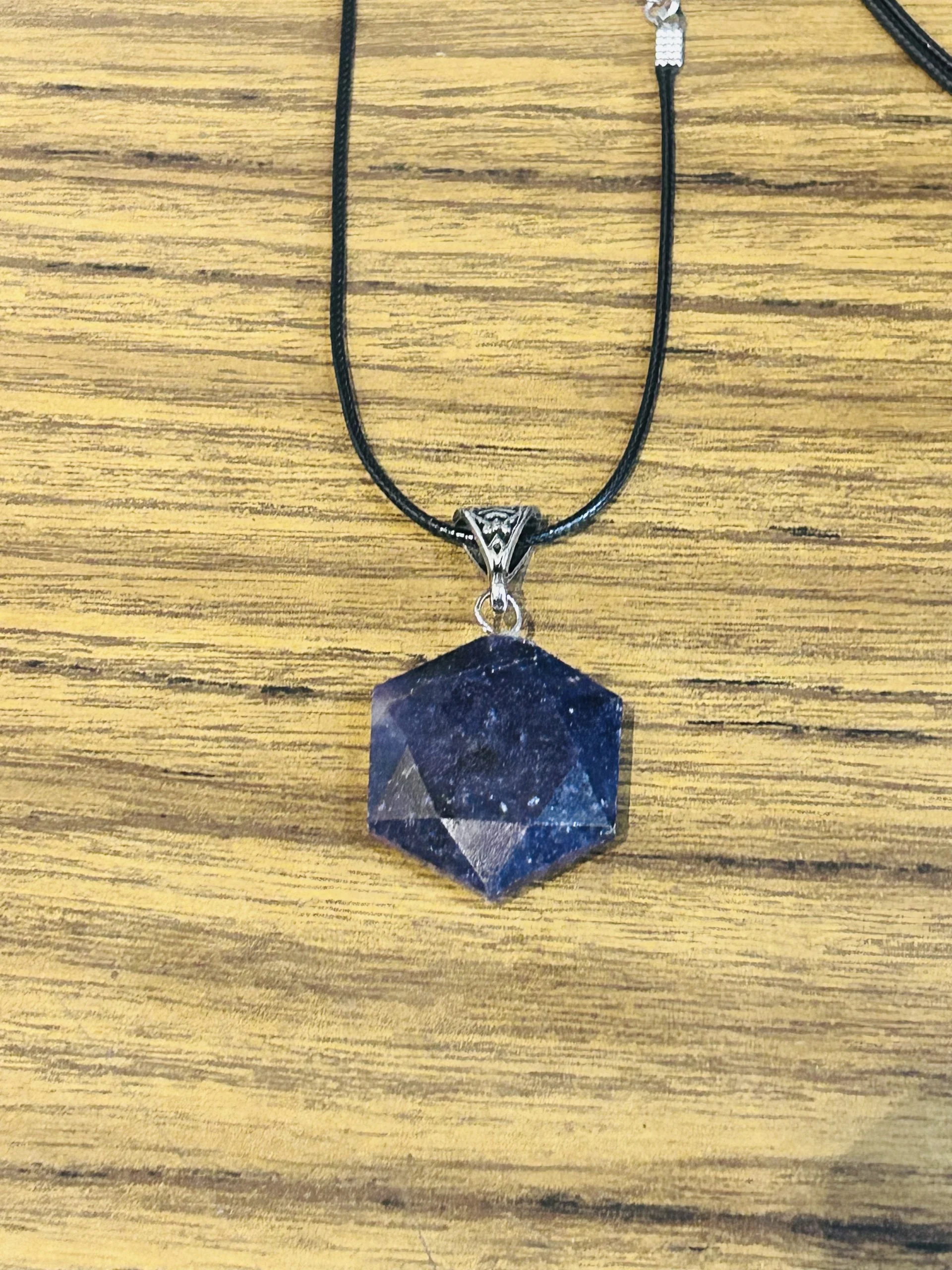 Lepidolite Hexagon Necklace - Image 3