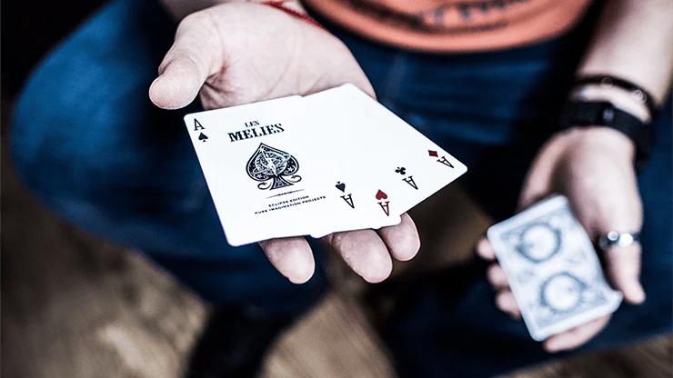 Les Melies Conquests White Playing Cards USPCC - Image 2