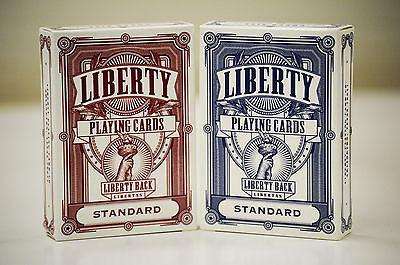 Liberty 2 Deck Set Red & Blue Playing Cards