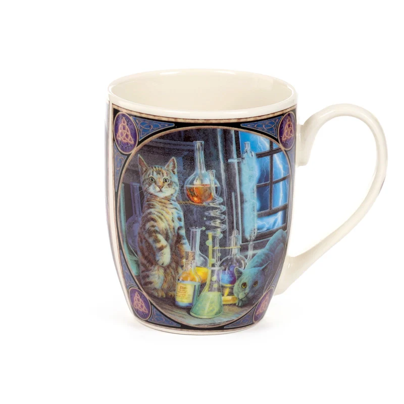 Lisa Parker Jekyll & Hyde Cats Porcelain Mug - 10 oz - Image 4
