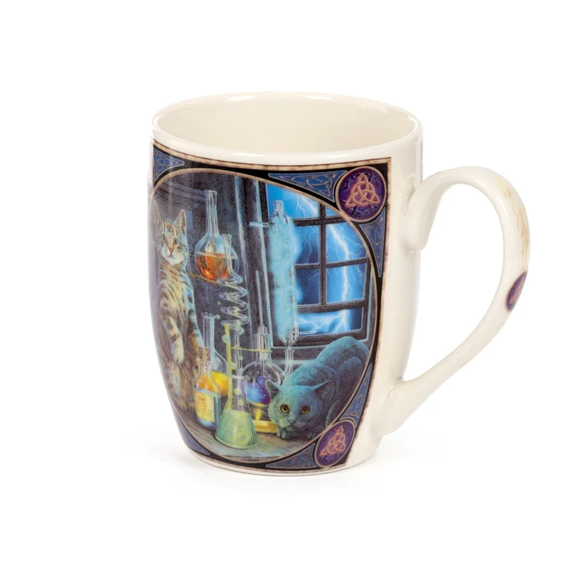 Lisa Parker Jekyll & Hyde Cats Porcelain Mug - 10 oz - Image 5