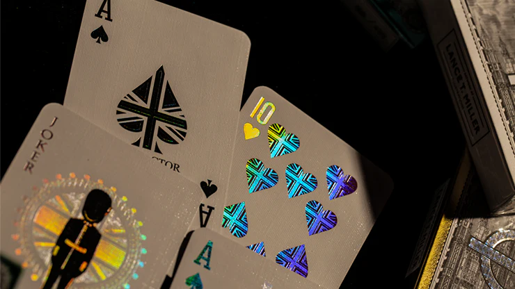 London Ice Blue Diffractor Playing Cards - Image 3