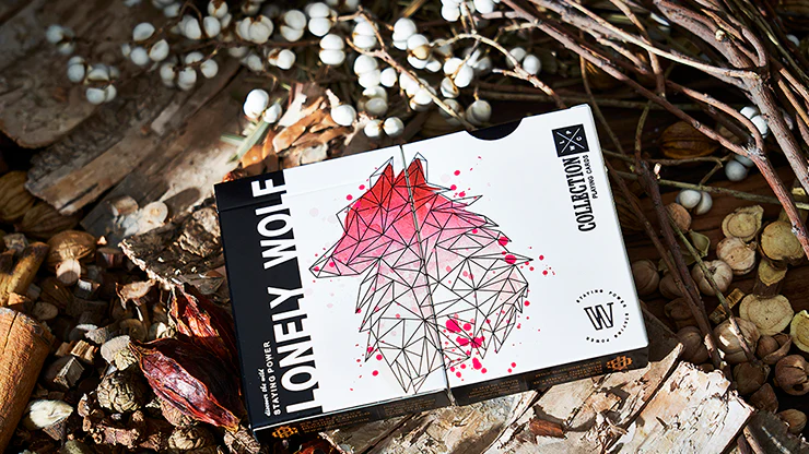 Lonely Wolf Pink Playing Cards USPCC - Image 7