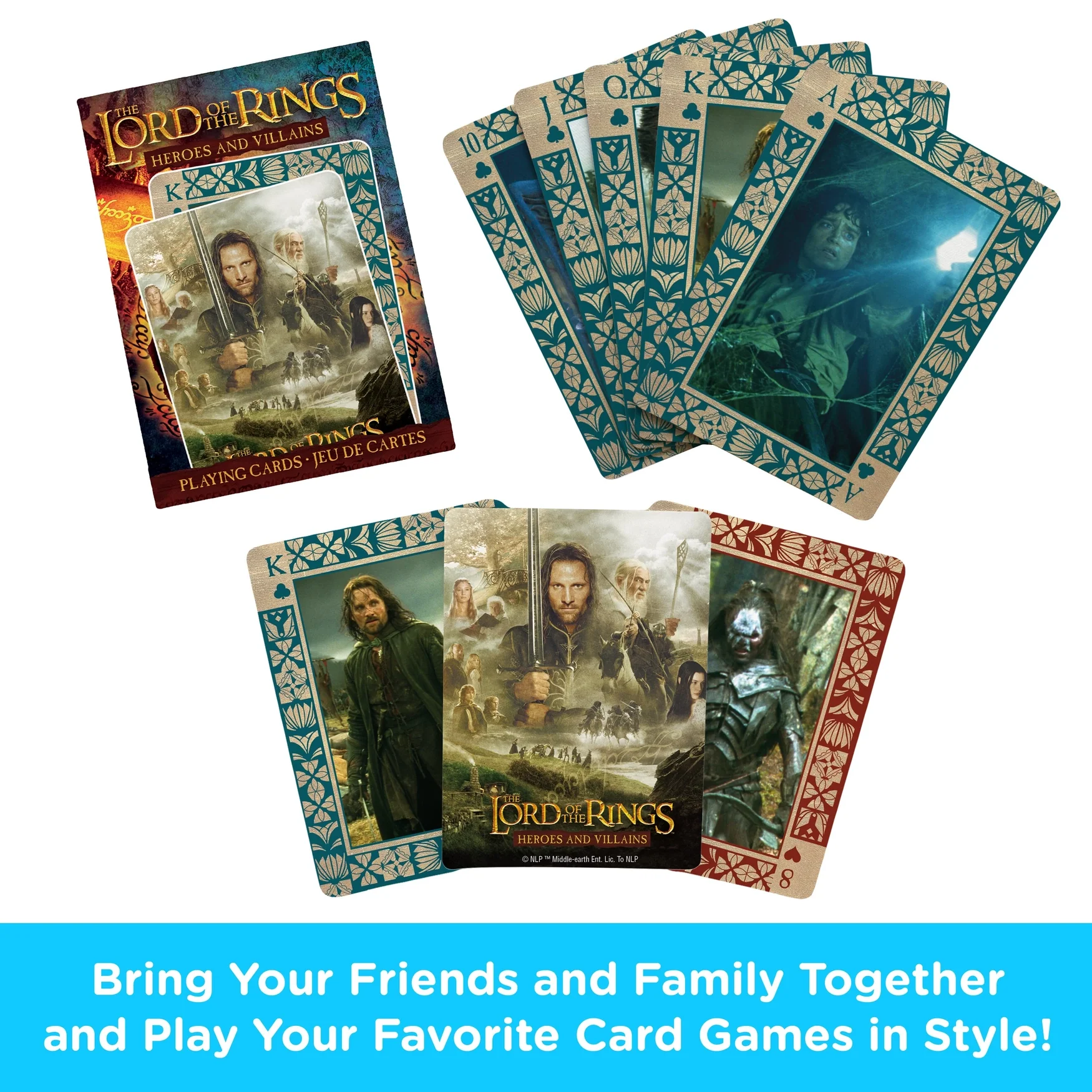 Lord of the Rings - Heroes & Villains Playing Cards by Aquarius - Image 2