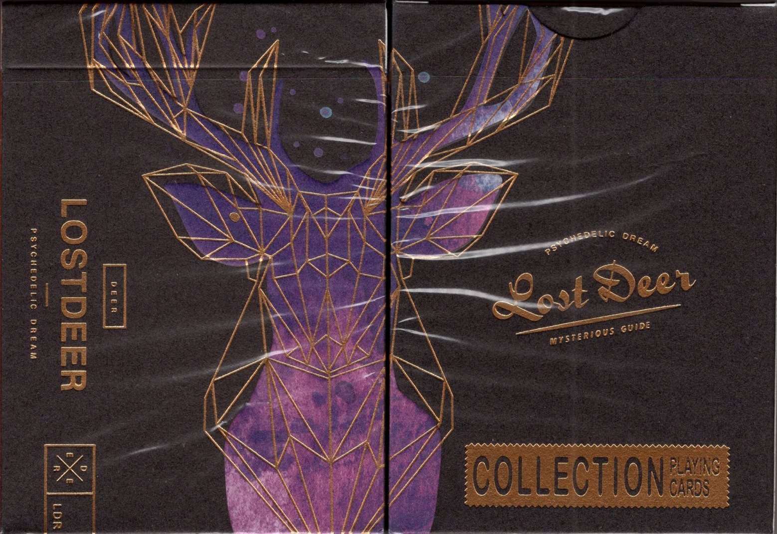 Lost Deer Black Playing Cards USPCC