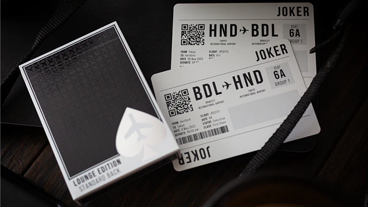 Lounge Edition Unmarked (Tarmac Black) by Jetsetter Playing Cards - Image 2
