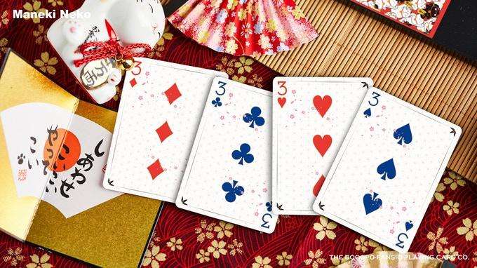 Maneki Neko Bicycle Playing Cards 2 Deck Set - Image 2