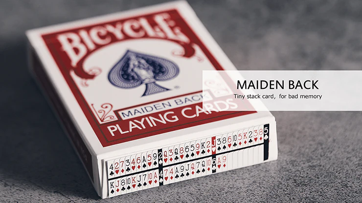 Marked VF Maiden Back Bicycle Playing Cards - Blue & Red - Image 2