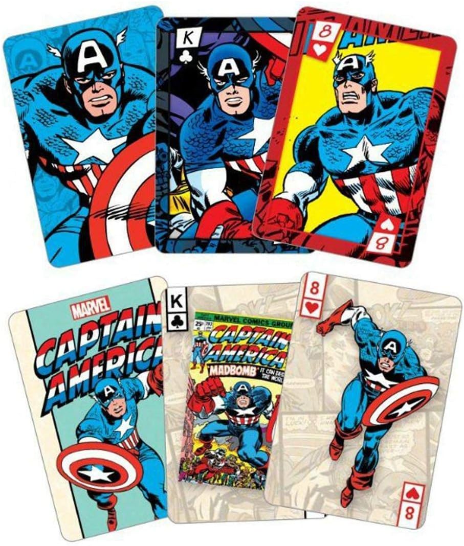 Marvel Comics Captain America Playing Cards – Relive the Super Soldier’s Adventures by Aquarius - Image 2