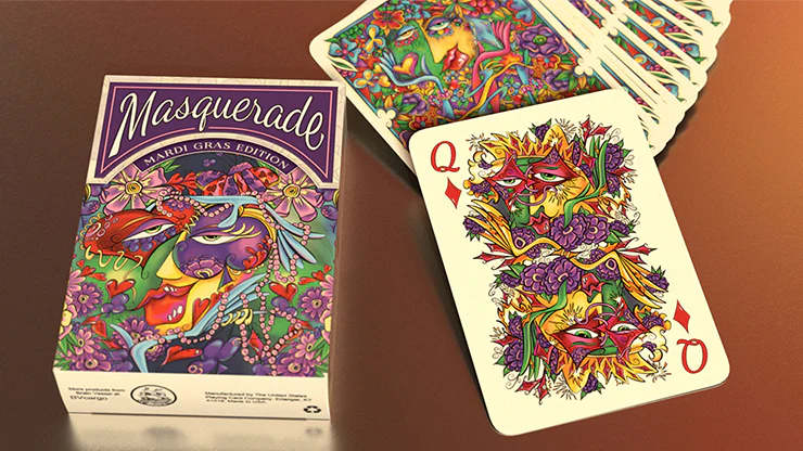 Masquerade Mardi Gras Edition Playing Cards USPCC - Image 5