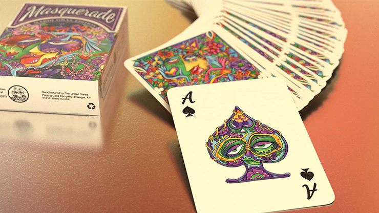 Masquerade Mardi Gras Edition Playing Cards USPCC - Image 6