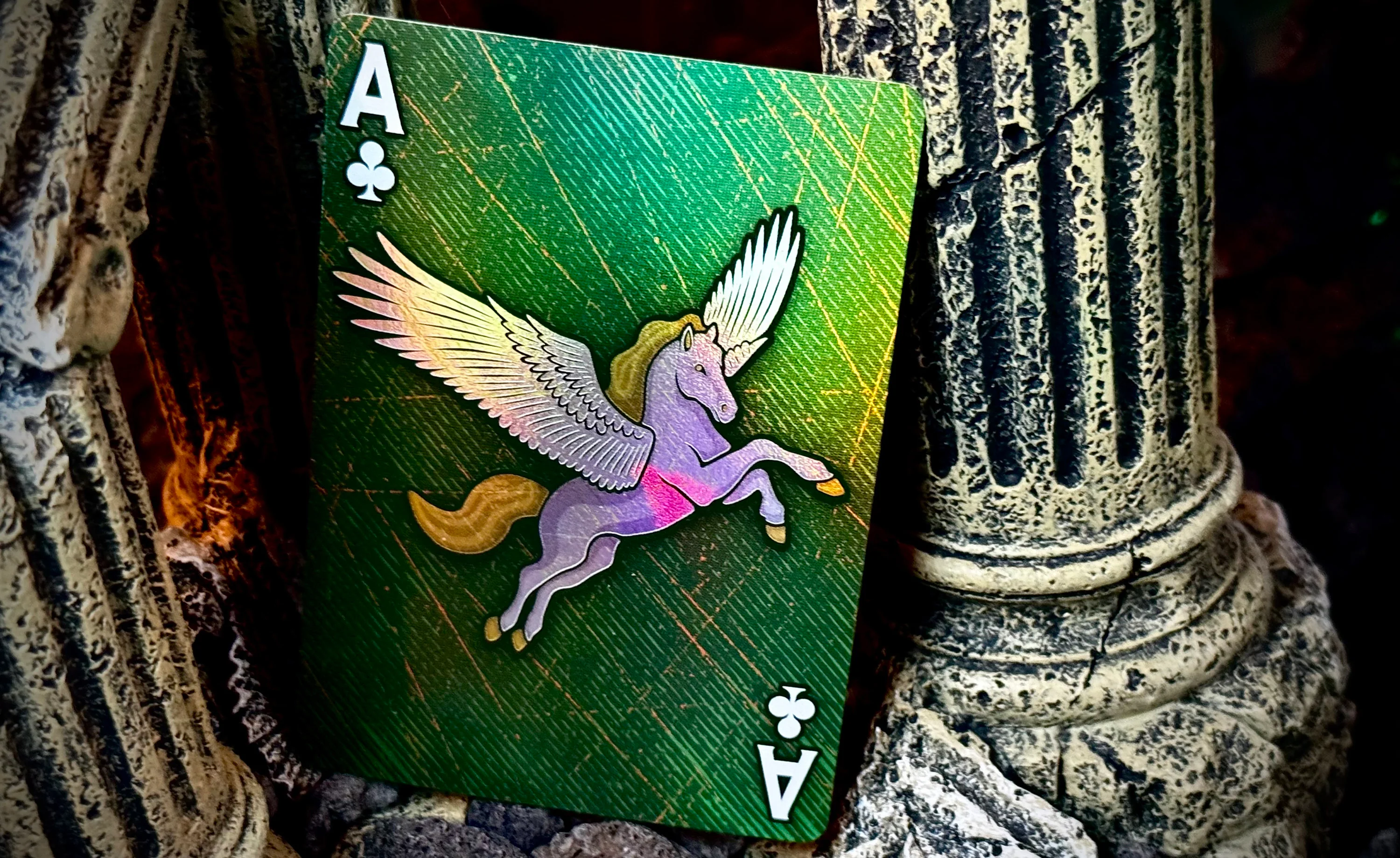 Medusa Playing Cards - Holographic Foil + Ultra Green Edges - Image 6