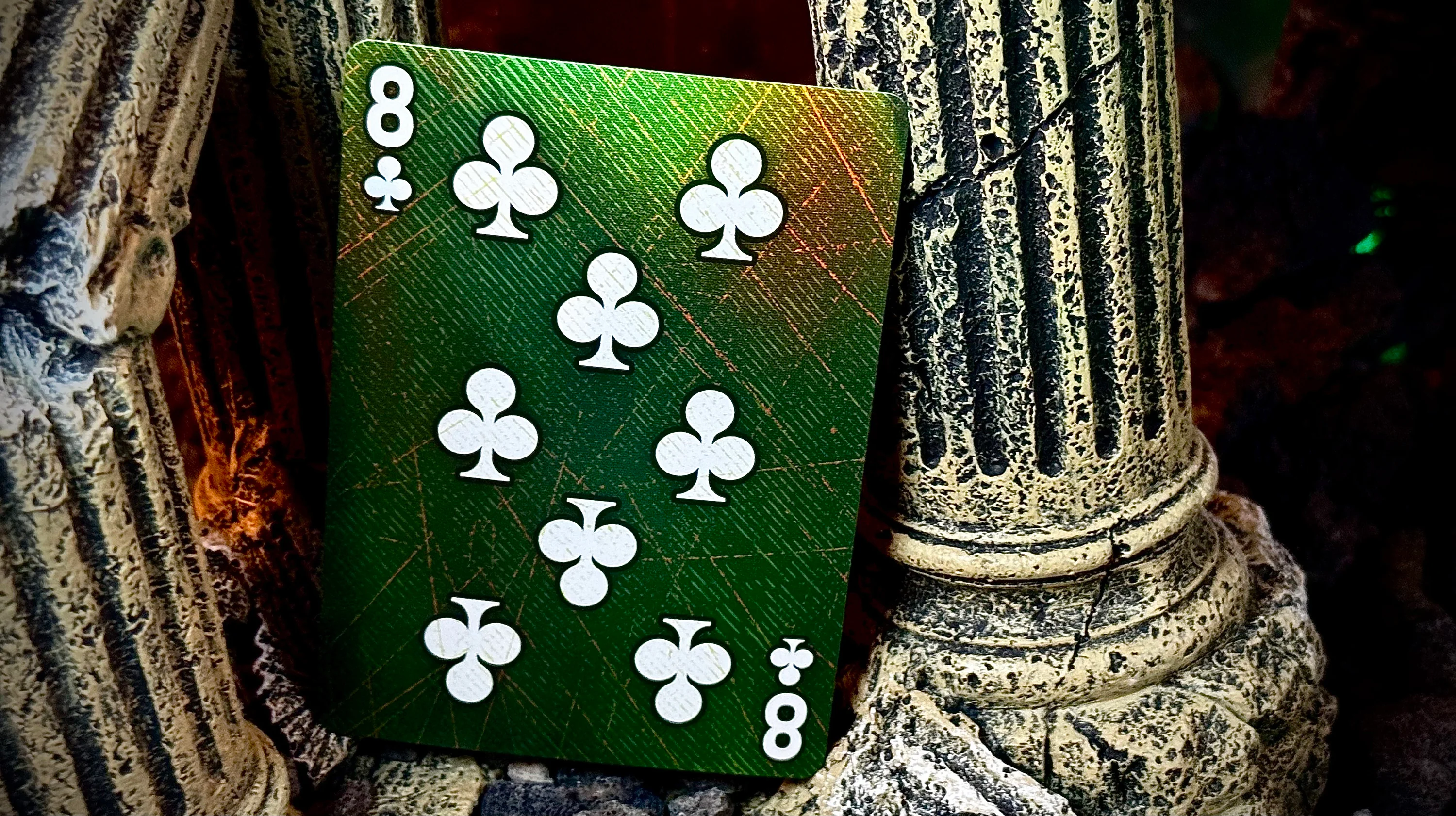 Medusa Playing Cards - Holographic Foil + Ultra Green Edges - Image 8